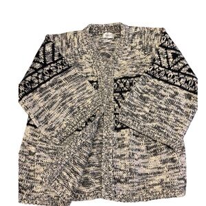 Obey Black and Cream Knit Pullover